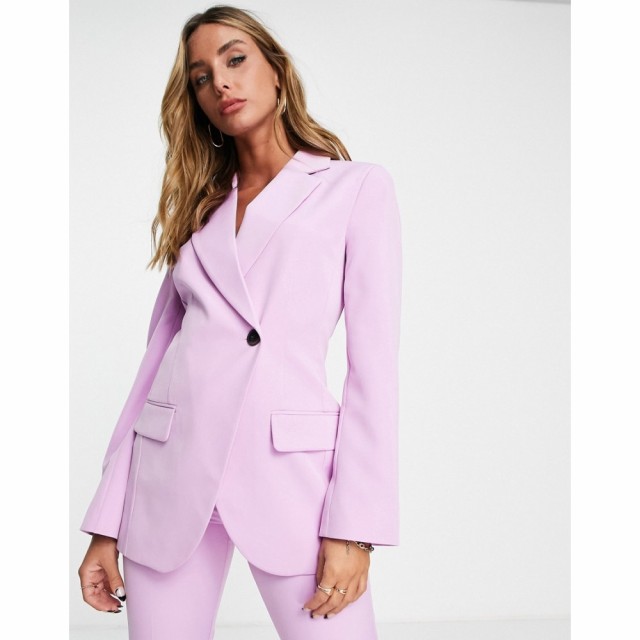 エイソス ASOS DESIGN レディース スーツ・ジャケット スリム アウター Slim Suit Blazer Pink ピンク