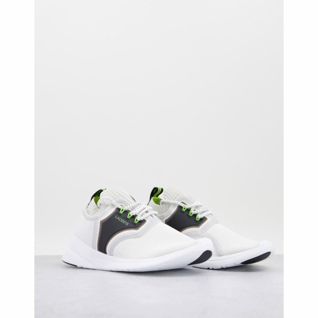 ラコステ Lacoste レディース スニーカー シューズ・靴 Light Sense Trainers In White/Black ホワイト/ブラック