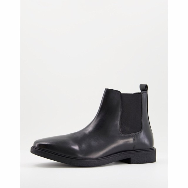 リバーアイランド River Island メンズ ブーツ チェルシーブーツ シューズ・靴 Chelsea Boots In Black ブラック