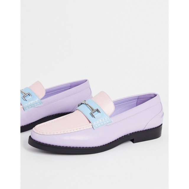 エイソス ASOS DESIGN メンズ ローファー シューズ・靴 Loafer In Multi Colour With Black Sole マルチカラー