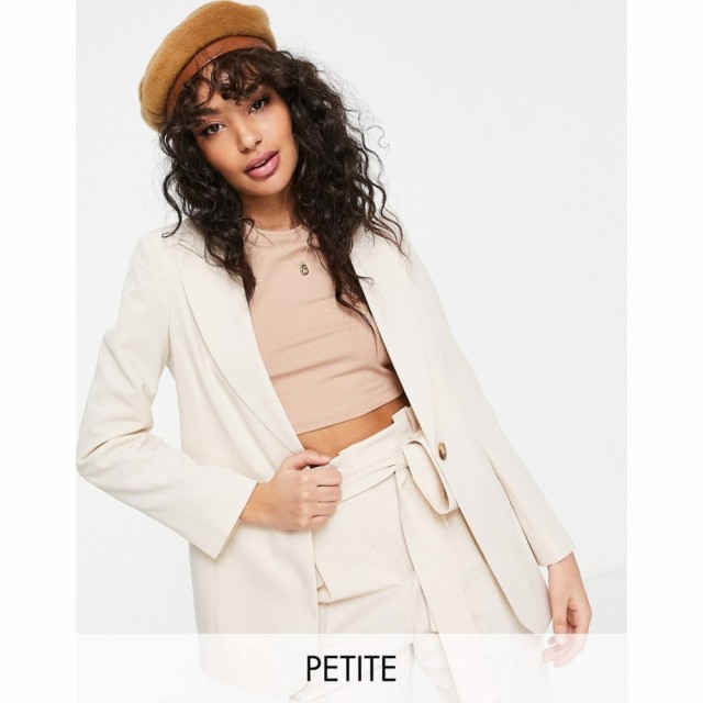 ミス セルフリッジ Miss Selfridge Petite レディース スーツ・ジャケット アウター One Button Blazer In Stone ベージュ