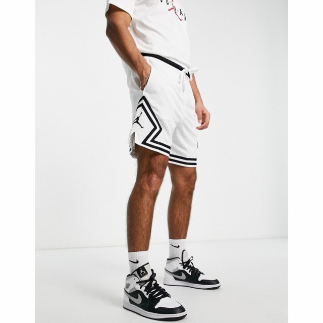 ナイキ ジョーダン Jordan メンズ ショートパンツ ジャンプマン ボトムス・パンツ Jumpman Diamond Recycled Mesh Shorts In White ホワ