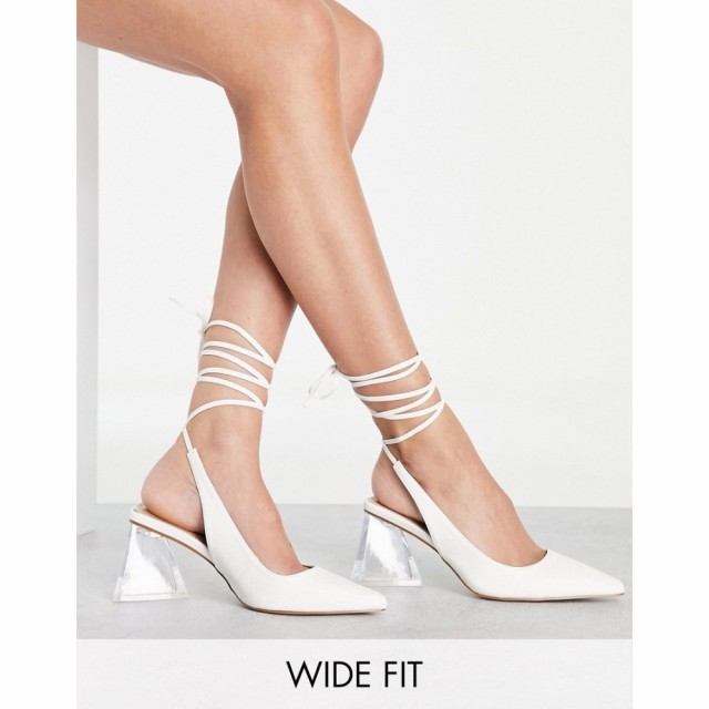 ビーボップ BEBO Wide Fit レディース ヒール シューズ・靴 Bebo Wide Fit Brasen Heeled Shoes In White ホワイト