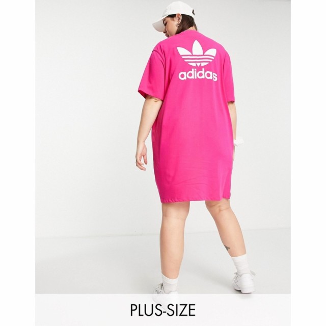 アディダス adidas Originals レディース ワンピース Tシャツワンピース ワンピース・ドレス Plus Adicolour T-Shirt Dress With Back Pr