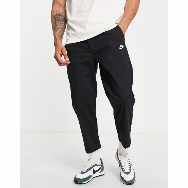 ナイキ Nike メンズ クロップド ボトムス・パンツ Sport Essentials Cropped Woven Straight Leg Sneaker Pants In Black ブラック