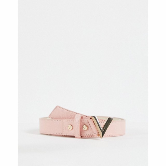 マリオ バレンチノ Valentino Bags レディース ベルト Liuto Monogram Skinny Belt In Light Pink ライトピンク