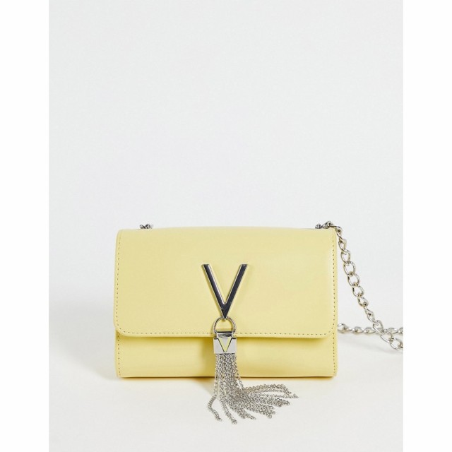 マリオ バレンチノ Valentino Bags レディース ショルダーバッグ バッグ Divina Foldover Tassel Detail Cross Body Bag In Yellow イエ