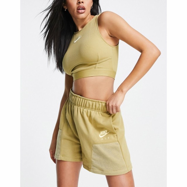 ナイキ Nike レディース ショートパンツ ボトムス・パンツ Air High Waisted Shorts In Barley Beige ベージュ