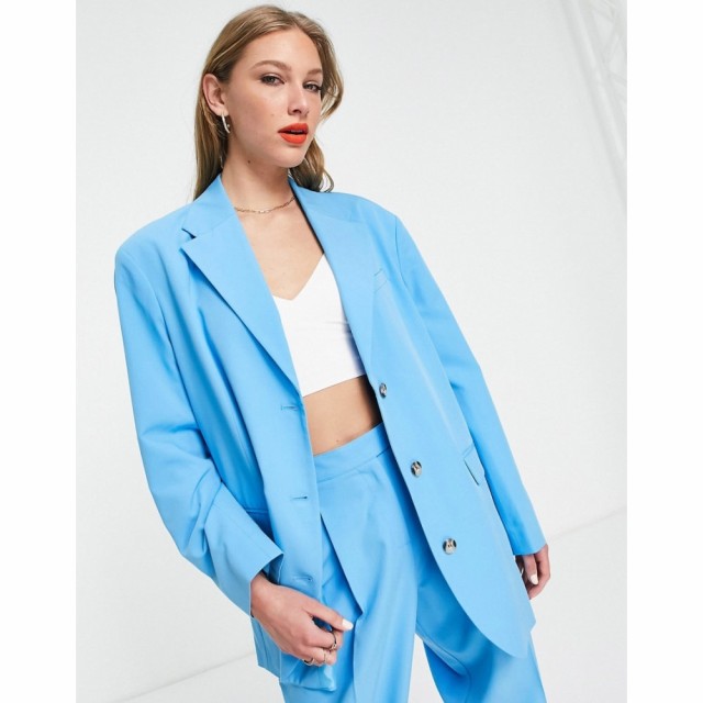 トップショップ Topshop レディース スーツ・ジャケット アウター Fashion Mensy Blazer In Turquoise ターコイズ