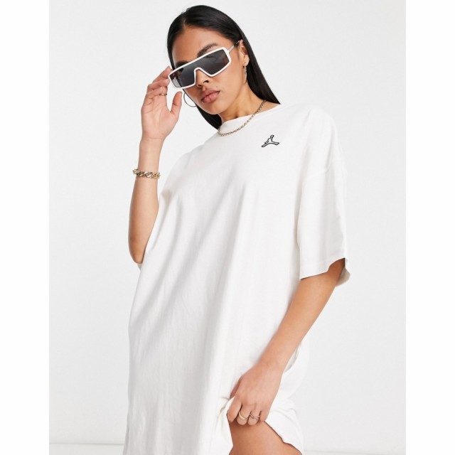 ナイキ ジョーダン Jordan レディース ワンピース Tシャツワンピース ワンピース・ドレス Essential T-Shirt Dress In White ホワイト