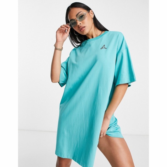 ナイキ ジョーダン Jordan レディース ワンピース Tシャツワンピース ワンピース・ドレス Essential T-Shirt Dress In Teal ターコイズ