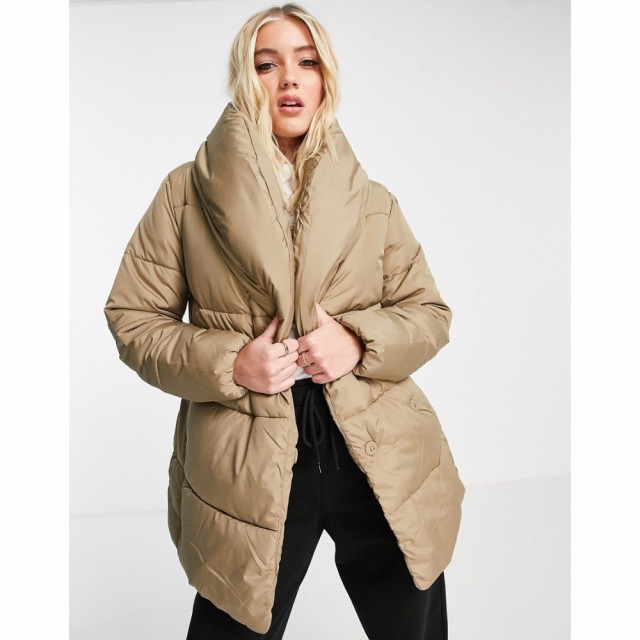 ニュールック New Look レディース コート アウター Duvet Belted Mid Length Puffer In Camel キャメル