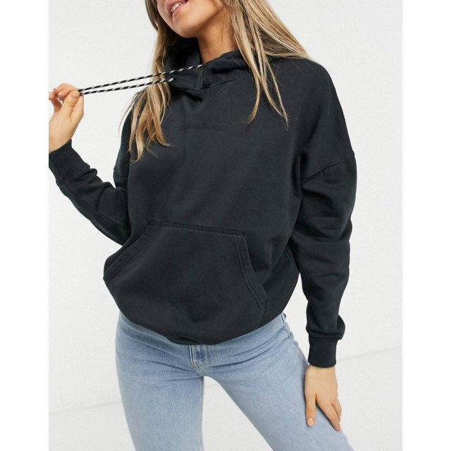 クイックシルバー Quiksilver レディース パーカー トップス Oversized Back Print Hoodie In Black ブラック