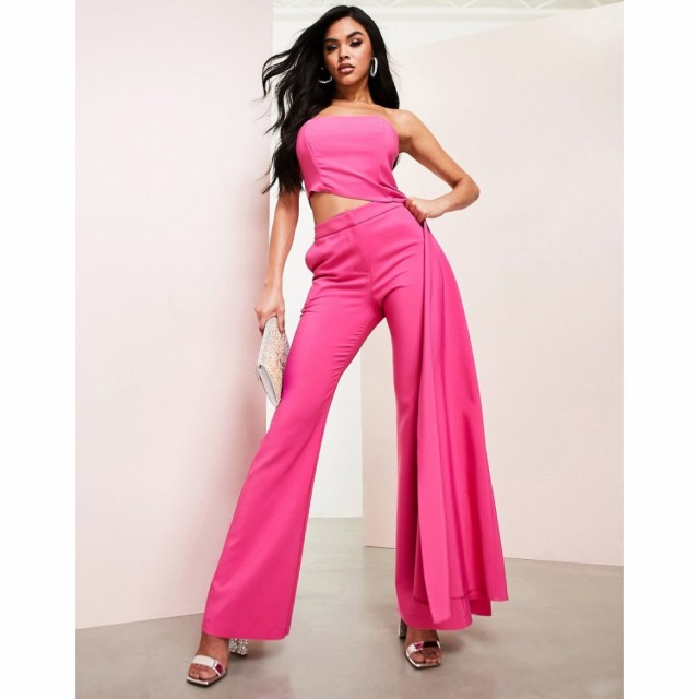 エイソス ASOS Luxe レディース ボトムス・パンツ Asos Luxe Co-Ord Kick Flare Trouser In Pink ピンク