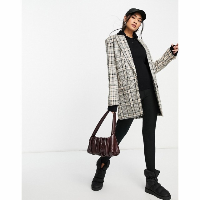 エイソス ASOS DESIGN レディース スーツ・ジャケット ロング アウター Longline Perfect Blazer In Multi Check マルチカラー