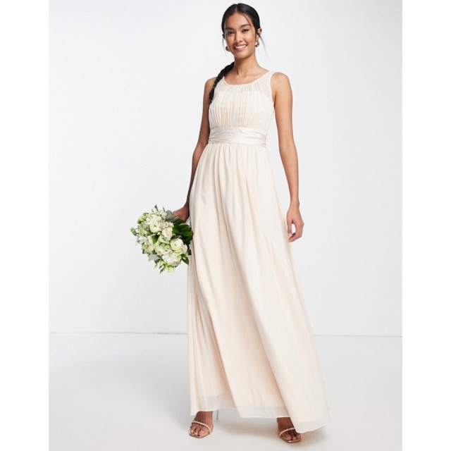 リトル ミストレス Little Mistress レディース パーティードレス マキシ丈 ワンピース・ドレス Bridesmaid Chiffon Maxi Dress In Blush