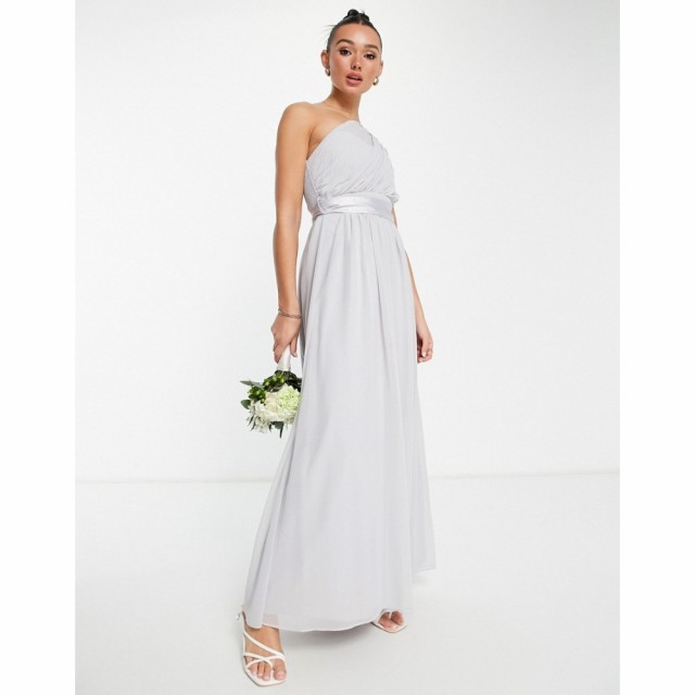 リトル ミストレス Little Mistress レディース パーティードレス マキシ丈 ワンピース・ドレス Bridesmaid Chiffon Maxi Dress In Grey