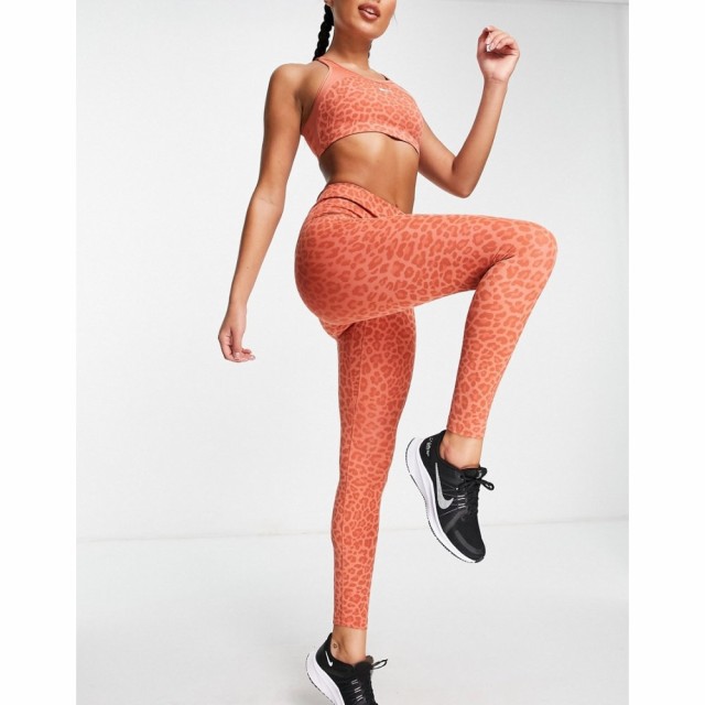 ナイキ Nike Training レディース スパッツ・レギンス ドライフィット インナー・下着 One Dri-Fit Leopard Print High Rise Leggings In