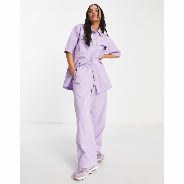 トップショップ Topshop レディース ボトムス・パンツ Co-Ord Mid Rise Pull On Lightweight Wide Leg Trouser In Lilac ライラック