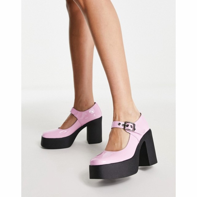 ラ モーダ Lamoda レディース ヒール シューズ・靴 Platform Heel Mary Jane Shoe In Pink