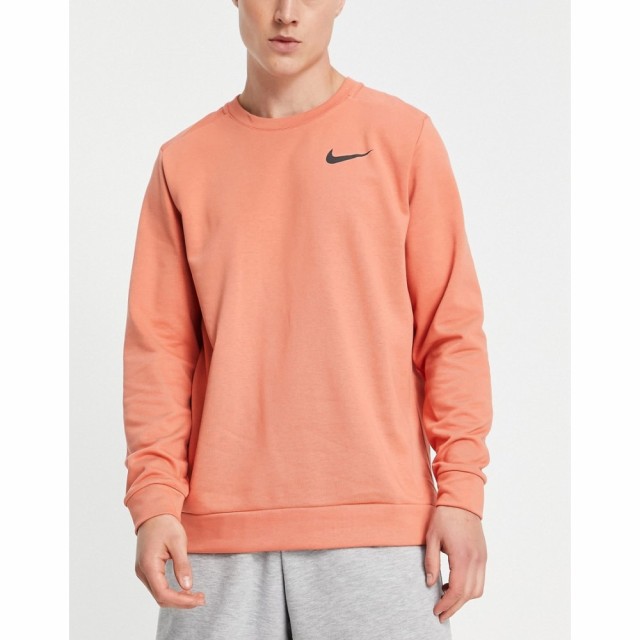 ナイキ Nike Training メンズ スウェット・トレーナー ドライフィット トップス Dri-Fit Long Sleeve Crew Sweat In Dark Pink ピンク