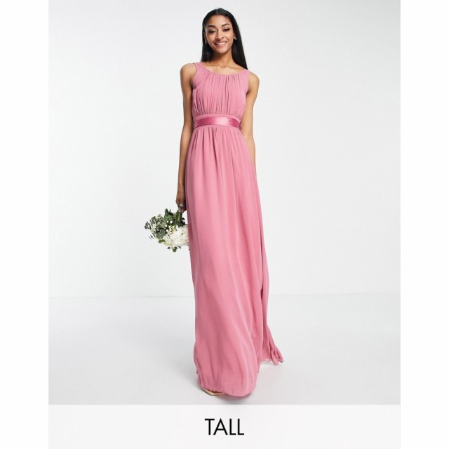 リトル ミストレス Little Mistress Tall レディース パーティードレス マキシ丈 ワンピース・ドレス Bridesmaid Chiffon Maxi Dress In