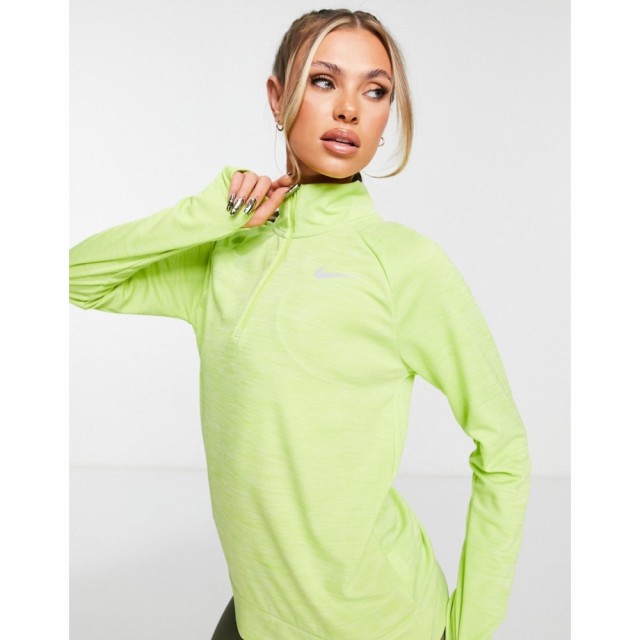 ナイキ Nike Running レディース ランニング・ウォーキング ドライフィット トップス Dri-Fit Pacer Half-Zip Mid Layer In Green グリー