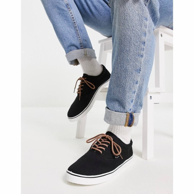 フレンチコネクション French Connection メンズ スニーカー シューズ・靴 Plimsolls In Black ブラック