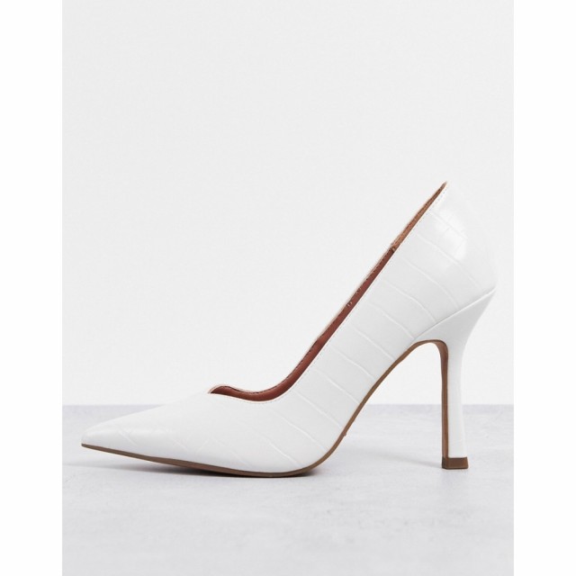 エイソス ASOS DESIGN レディース パンプス シューズ・靴 Pablo High Heeled Court Shoes In White ホワイト