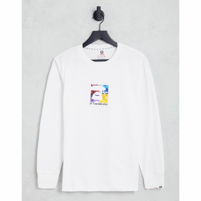 ベイシング エイプ AAPE BY A BATHING APE メンズ 長袖Tシャツ ボックスロゴ トップス Aape By A Bathing Ape Box Logo Long Sleeve Top