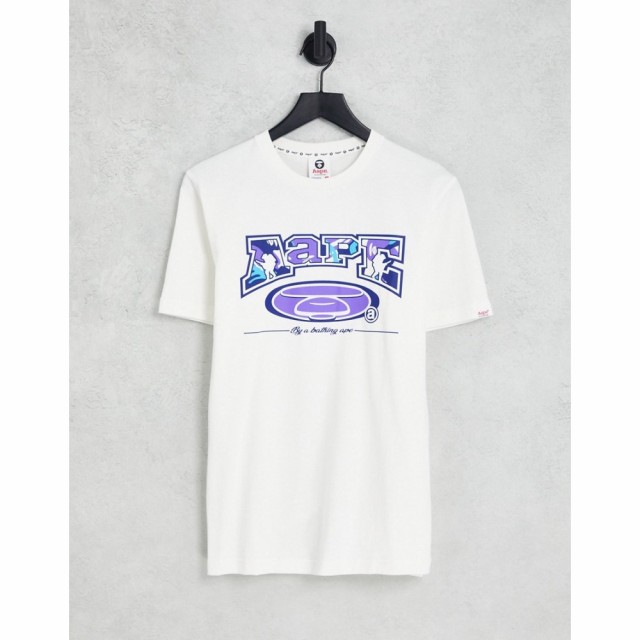 ベイシング エイプ AAPE BY A BATHING APE メンズ Tシャツ トップス Aape By A Bathing Ape Boy T-Shirt In Off White アイボリー