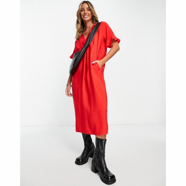 ホイッスルズ Whistles レディース ワンピース ミドル丈 ワンピース・ドレス Alba Midi Dress In Red レッド