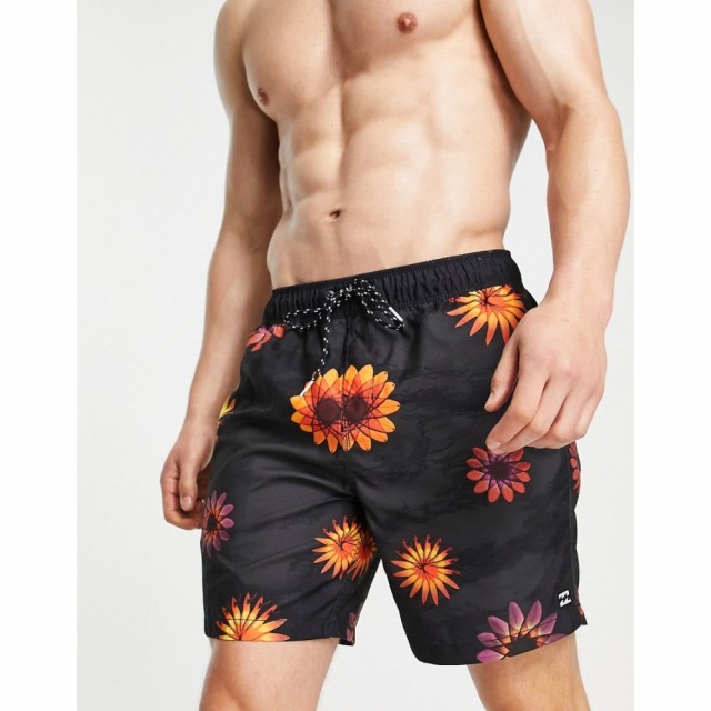 ビラボン Billabong メンズ 海パン 水着・ビーチウェア Sundays Floral Board Shorts In Black ブラックマルチ