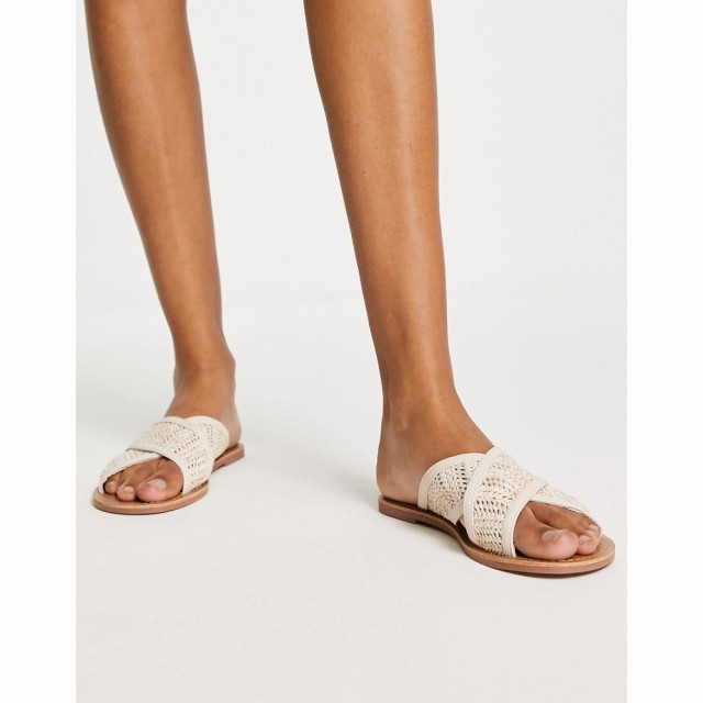 サウスビーチ South Beach レディース サンダル・ミュール シューズ・靴 Crossover Sandals In Beige ナチュラル