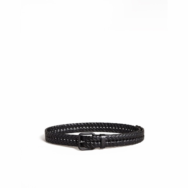 テッドベーカー Ted Baker メンズ ベルト Triplet Leather Woven Belt In Black ブラック