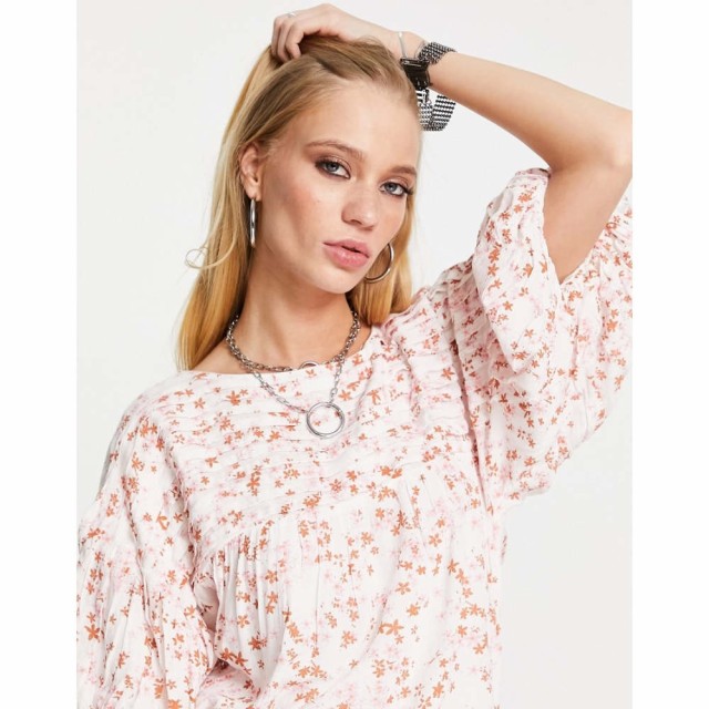 フリーピープル Free People レディース ボディースーツ インナー・下着 Dessa Floral Print Bodysuit In Ivory アイボリー