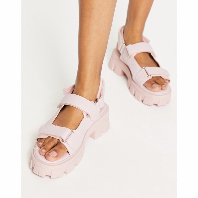 パブリックディザイア Public Desire レディース サンダル・ミュール シューズ・靴 Brighton Chunky Sporty Sandals In Baby Pink ベビー