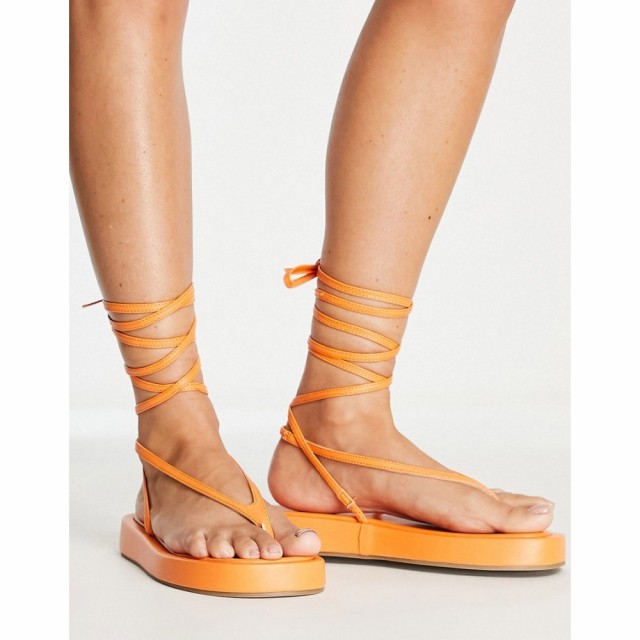 パブリックディザイア Public Desire レディース サンダル・ミュール 厚底 シューズ・靴 Beachbabe Flatform Sandals In Neon Orange オ