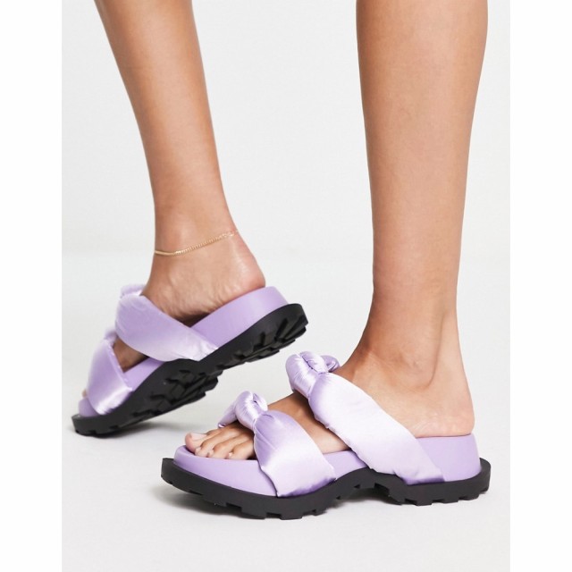 パブリックディザイア Public Desire レディース サンダル・ミュール シューズ・靴 Kiwi Padded Knot Chunky Sandals In Lilac ライラッ