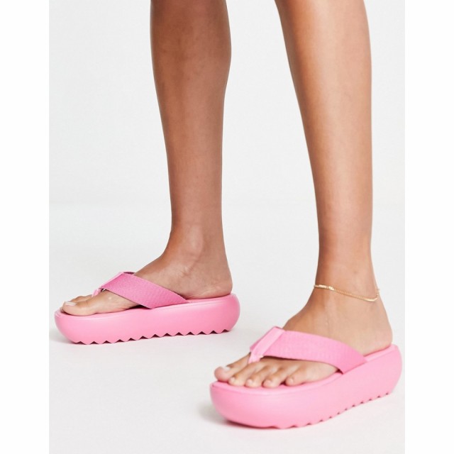 パブリックディザイア Public Desire レディース サンダル・ミュール シューズ・靴 Cia Chunky Toe Post Sandals In Pink ピンク