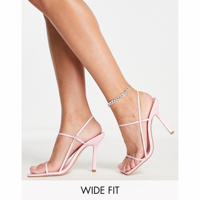 パブリックディザイア Public Desire Wide Fit レディース サンダル・ミュール シューズ・靴 Rayelle Heeled Sandals With Square Toes I