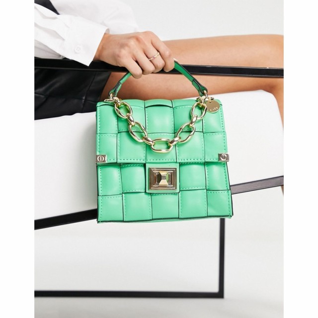 アルド ALDO レディース ショルダーバッグ バッグ Palmata Cross Body Bag In Green Weave With Gold Hardwear グリーン