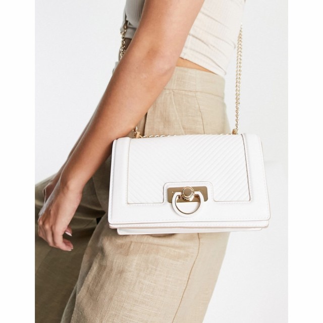 アルド ALDO レディース ショルダーバッグ バッグ Eronak Cross Body Bag In White Chevron Quilt ホワイト