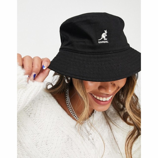 カンゴール Kangol レディース ハット バケットハット 帽子 Washed Bucket Hat In Black ブラック