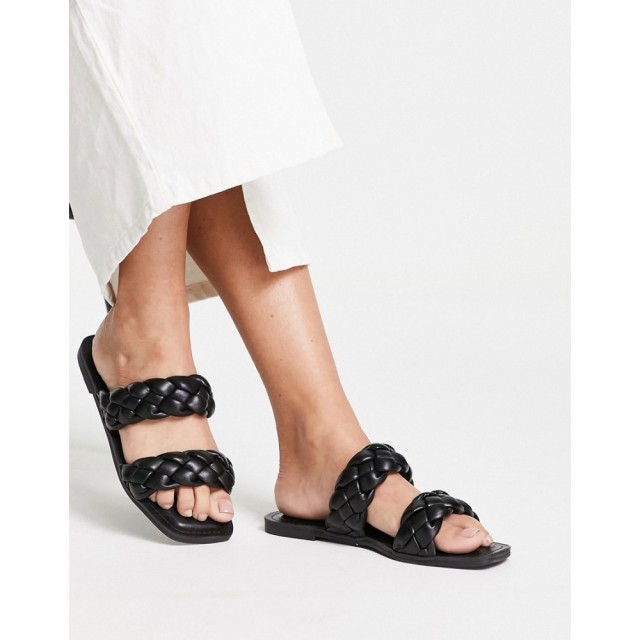 スティーブ マデン Steve Madden レディース サンダル・ミュール フラット シューズ・靴 Brimm Flat Sandals In Black ブラック