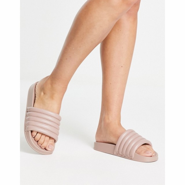 スティーブ マデン Steve Madden レディース サンダル・ミュール フラット シューズ・靴 Slay Flat Sandals In Nude ベージュ