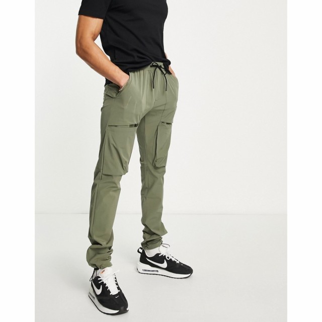 アメリカンスティッチ American Stitch メンズ カーゴパンツ ボトムス・パンツ Stretch Nylon Loose Fit Cargo Trousers グリーン