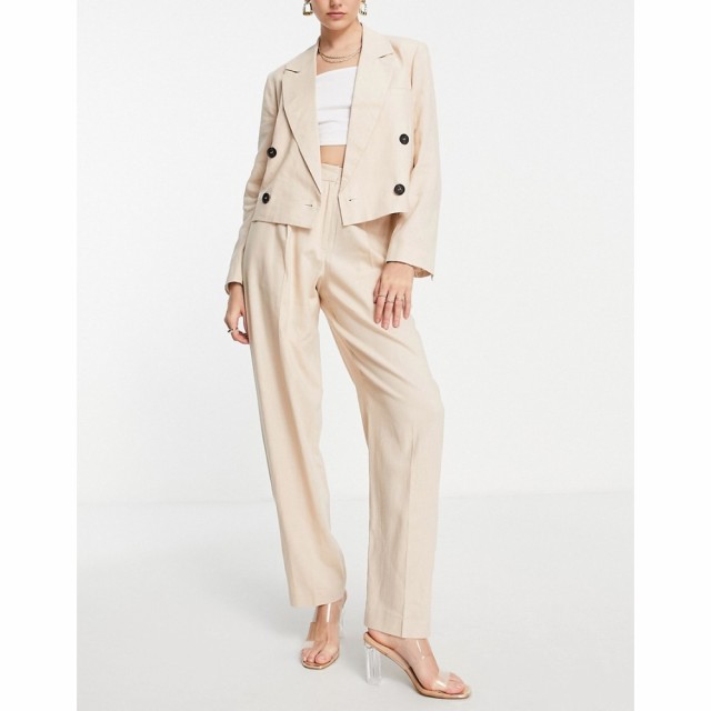 トップショップ Topshop レディース スーツ・ジャケット アウター Tailored Co-Ord Double Breasted Blazer In Stone ベージュ