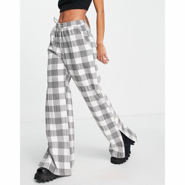 シグネチャーエイト Signature 8 レディース ボトムス・パンツ Wide Leg Trouser In Plaid ブラックチェック