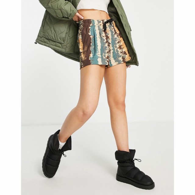 カブー KAVU レディース ショートパンツ ボトムス・パンツ Kavu Tepic Shorts In Brown/Green Tie Dye